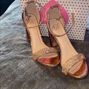 Rose gold heels